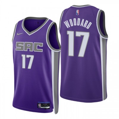 Nike Sacramento Kings #17 Robert Woodard II Purple Men's 2021-22 NBA 75th Anniversary Diamond Swingman Jersey - Icon Edition Men's